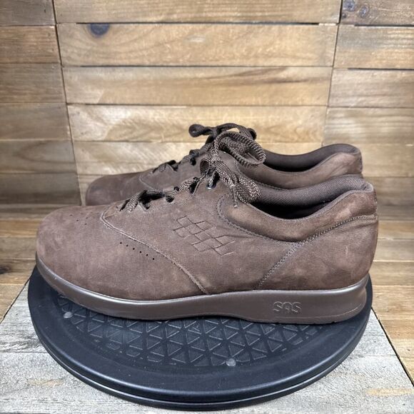 SAS Tripad Comfort Whisper Brown Suede Oxford Walking Shoes Womens Size 8 WW - Picture 3 of 10